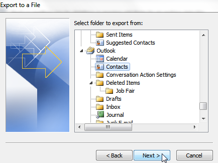 export contacts from outlook - 6 export contacts from outlook - 6